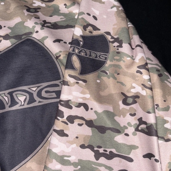 WU TANG CLAN HOODIE XXL MENS CAMO GREEN GREAT CONDITION - Picture 4 of 14